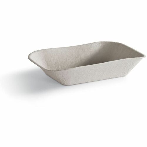 Huhtamaki Tray,f/Food Prep,Molded Fiber,9"x7"x2-1/4",250/BG,2BG/CT,WE