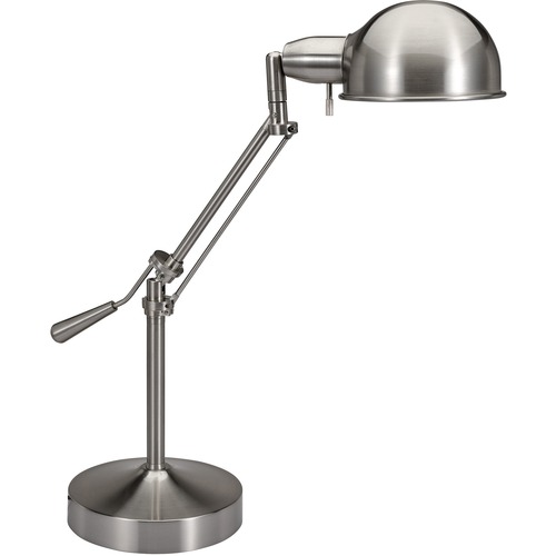 Victory Light USA LLC Lamp,Desk,Tiltable Arm,10W LED Bulb,24"H,Brushed Nickel