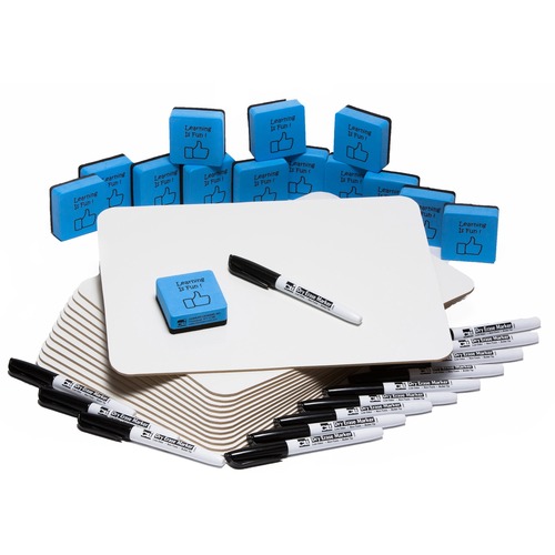 Charles Leonard, Inc Lapboard,Dry-Erase,w/Markers/Erasers,30/Set,WE