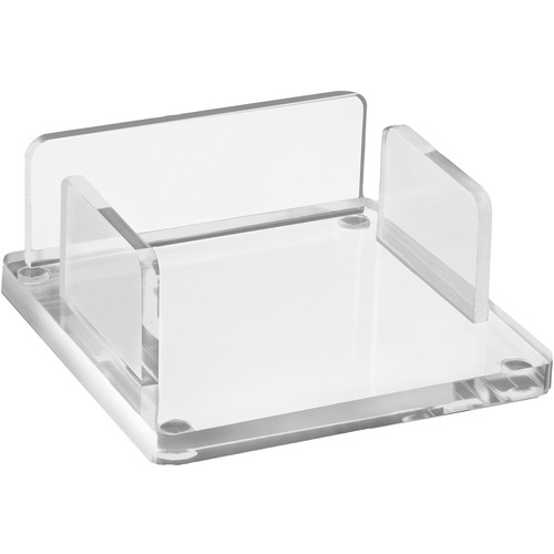 Kantek Notepad Holder, f/3"x3" Pads, 3.9"x3.9"x1.5", Clear Acrylic