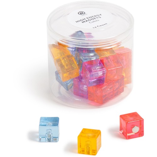 U Brands Magnets, Cube, 24-Count Set, AST