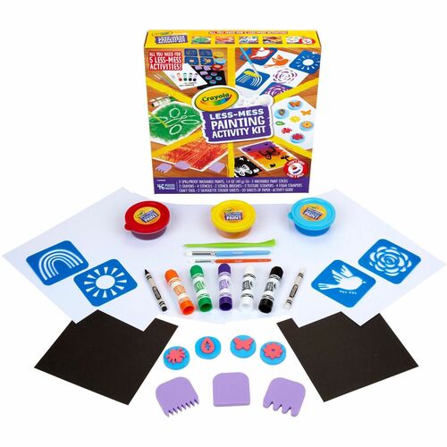 Crayola Activity Kit,Less Mess,Painting Supplies,AST