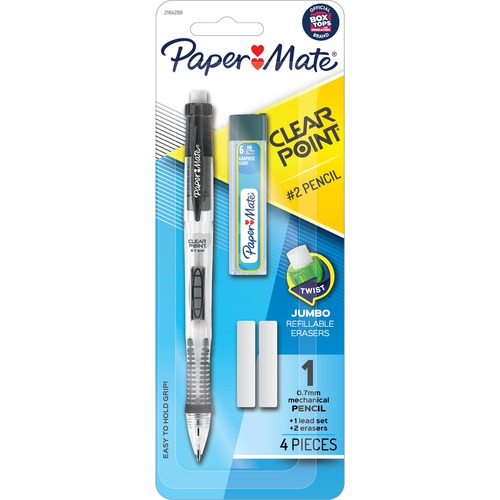 Paper Mate Mechanical Pencil,Black Barrel,0.7mm,1/PK,BK