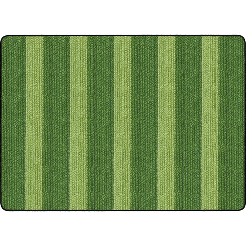 Flagship Carpets, Inc. Rug, Stripes, Basketweave, Rectangle, 6'x8'4", GN