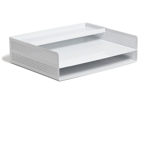 U Brands Paper Tray, Multilevel, Metal, Perforated, WE