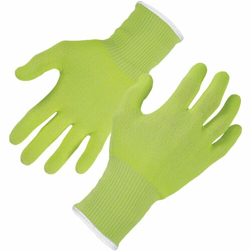 Ergodyne Gloves,Level A4,Cut-Resistant,Hi-Vis,2X,2/PR,Lime