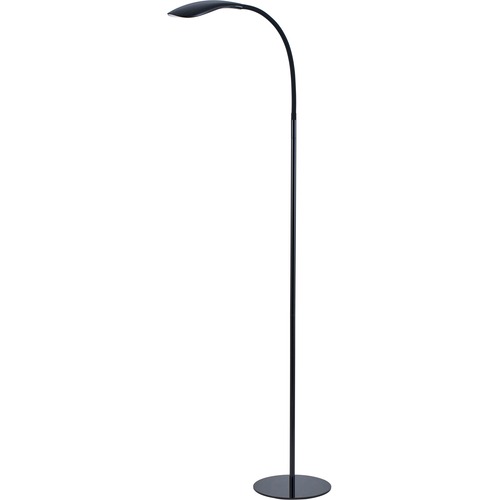 Bostitch (Stanley Bostitch) Lamp,f/Floor,Gooseneck,Silicone Arm,72"H,BK