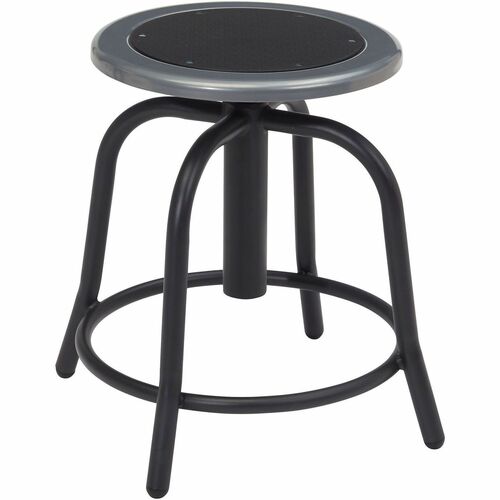 Stool, Adj Ht, Steel/Black view 2