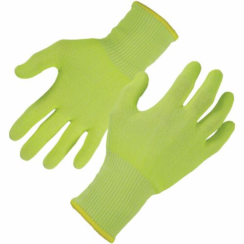 Ergodyne Gloves,Level A4,Cut-Resistant,Hi-Vis,S,2/PR,Lime