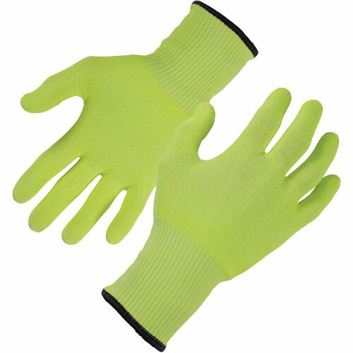 Ergodyne Gloves,Level A4,Cut-Resistant,Hi-Vis,XL,2/PR,Lime
