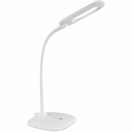 OttLite Technologies, Inc. Desk Lamp,Flexible Neck,LED,SoftTouch Finish,6-1/4" Shade,WE