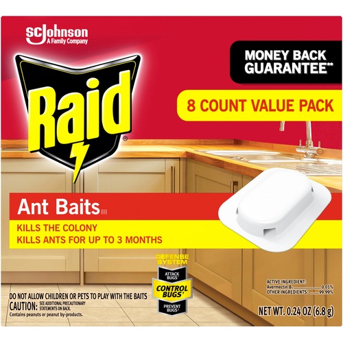 S.C. JOHNSON & SON, INC Bait, f/Ants, 3 Months, Indoors, 8/BX,RD