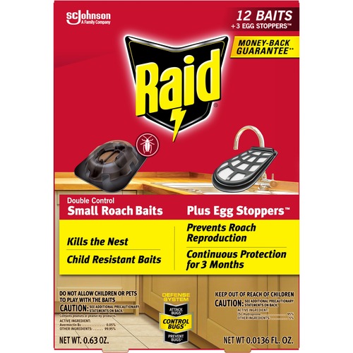 S.C. JOHNSON & SON, INC Bait, f/Roaches, 12 Baits, 3 Egg Trays, 12/BX, RD