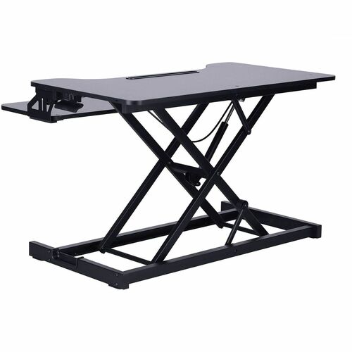 Rocelco Desk Riser, Converter, Detached Tray, 31.5"Wx17.25"D, BK