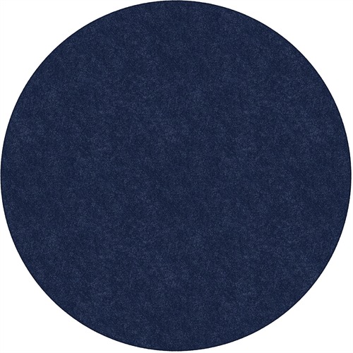 Flagship Carpets, Inc. Rug,SolidColor,StainResistant,6'Round,Navy