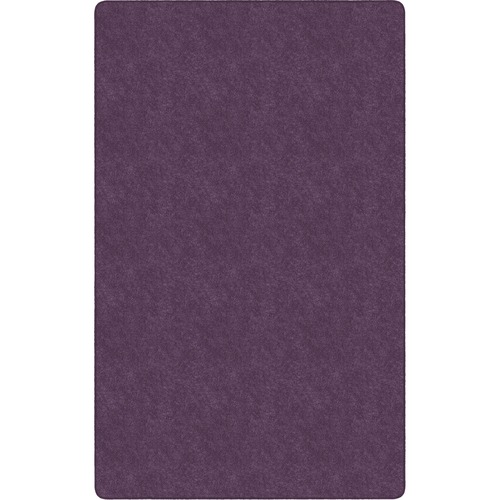 Flagship Carpets, Inc. Rug,Rectangle,SolidColor,StainResistant,4'x6',Pretty Purple