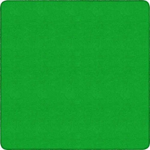 Flagship Carpets, Inc. Rug, Square, Solid Color, 6'x6', Lime Green