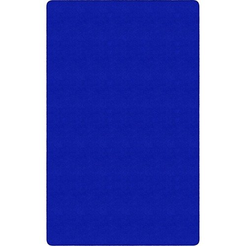Flagship Carpets, Inc. Rug, Rectangle, Solid Color, 4'x6', Royal Blue