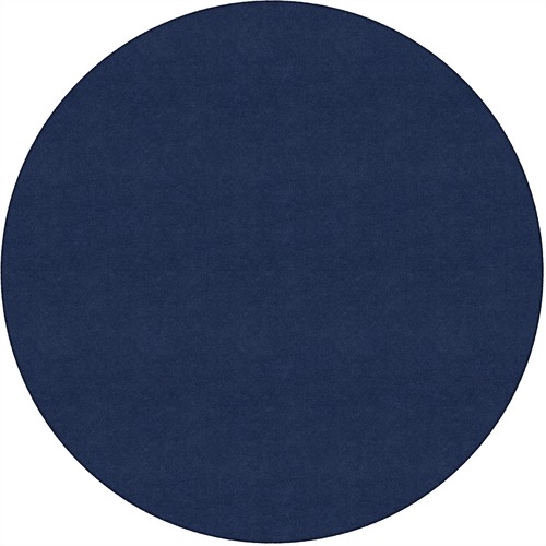 Flagship Carpets, Inc. Rug, Solid Color, 6' Round, Navy