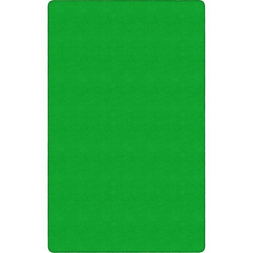 Flagship Carpets, Inc. Rug, Rectangle, Solid Color, 4'x6', Lime Green