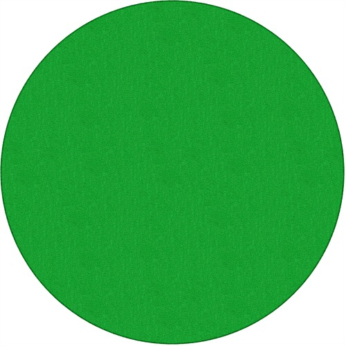 Flagship Carpets, Inc. Rug, Solid Color, 6' Round, Lime Green