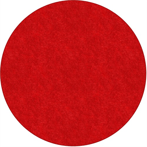 Flagship Carpets, Inc. Rug,SolidColor,StainResistant,6'Round,Rowdy Red