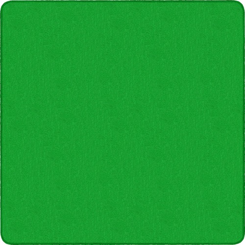 Flagship Carpets, Inc. Rug, Square, Solid Color, 6'x6',Lime Green