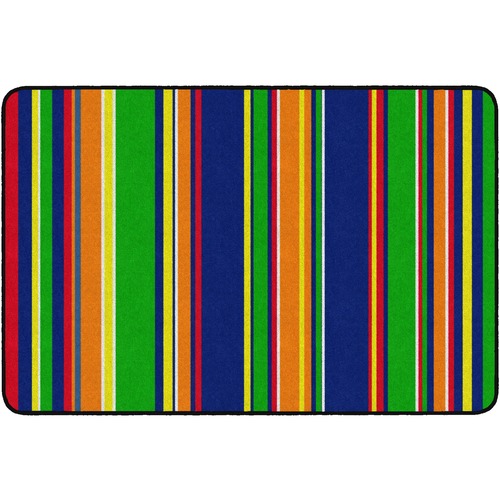 Flagship Carpets, Inc. Rug, Stripes, Rectangle, 4'x6', Primary
