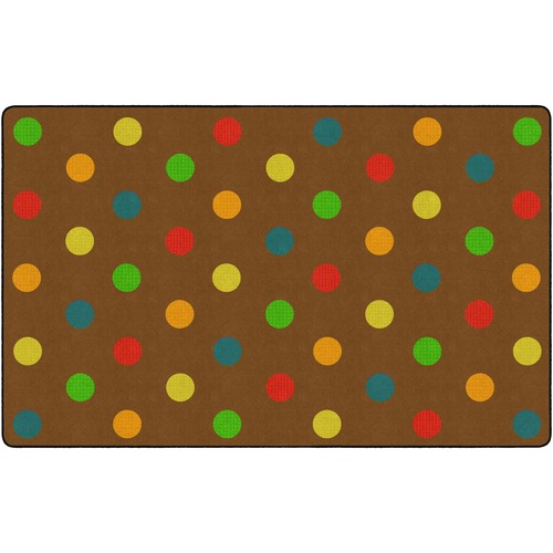 Flagship Carpets, Inc. Rug, Dots, Rectangle, 6'x8'4", Muted