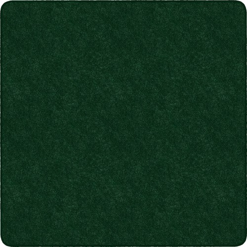 Flagship Carpets, Inc. Rug,Square,SolidColor,StainResistant,6'x6',Emerald Green