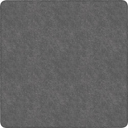 Flagship Carpets, Inc. Rug,Square,SolidColor,StainResistant,6'x6',Gray
