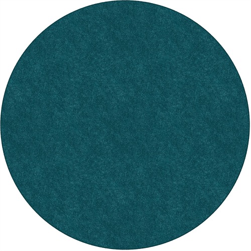 Flagship Carpets, Inc. Rug,SolidColor,StainResistant,6'Round,Marine Blue