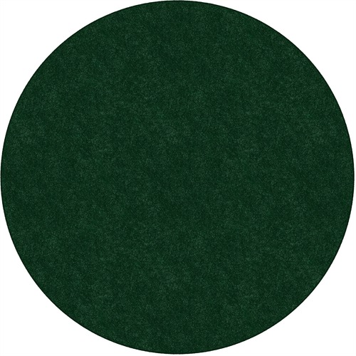 Flagship Carpets, Inc. Rug,SolidColor,StainResistant,6'Round,Emerald Green