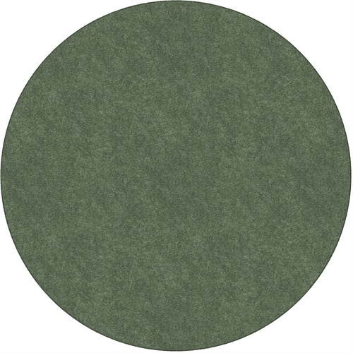 Flagship Carpets, Inc. Rug,SolidColor,StainResistant,6'Round,Sage Green