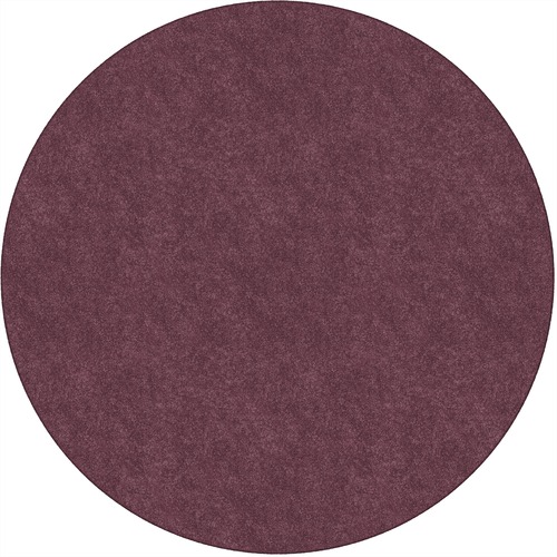 Flagship Carpets, Inc. Rug,SolidColor,StainResistant,6'Round,Plum