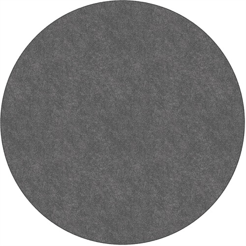 Flagship Carpets, Inc. Rug,SolidColor,StainResistant,6'Round,Gray