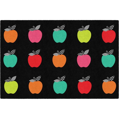 Flagship Carpets, Inc. Rug, Apples, Rectangle, 5'x7'6", BK