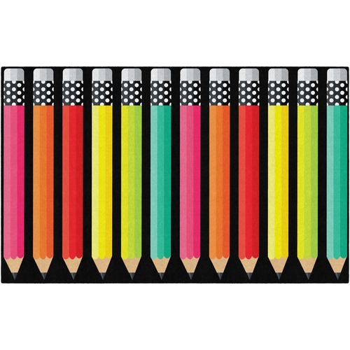 Flagship Carpets, Inc. Rug, Pencils, Rectangle, 7'6"x12', Multi