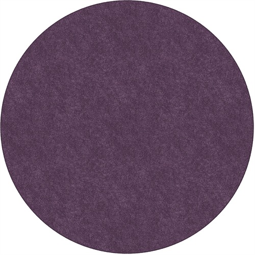 Flagship Carpets, Inc. Rug,SolidColor,StainResistant,6'Round,Pretty Purple