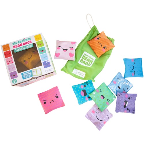 Learning Resources Beanbags,f/Emotional Skills,Child Learning,10Bags/ST,Multi