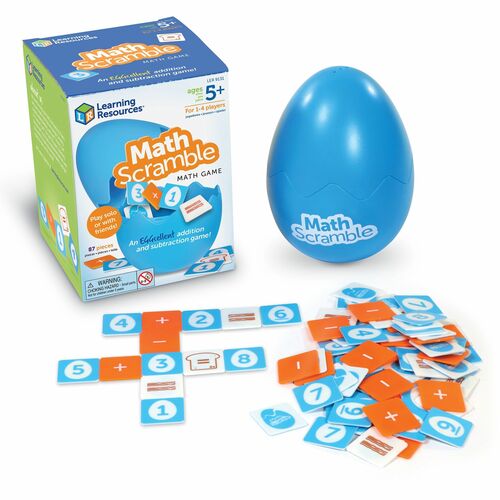 Learning Resources Math Game, Addition/Subtraction, 85 Tiles, Multi