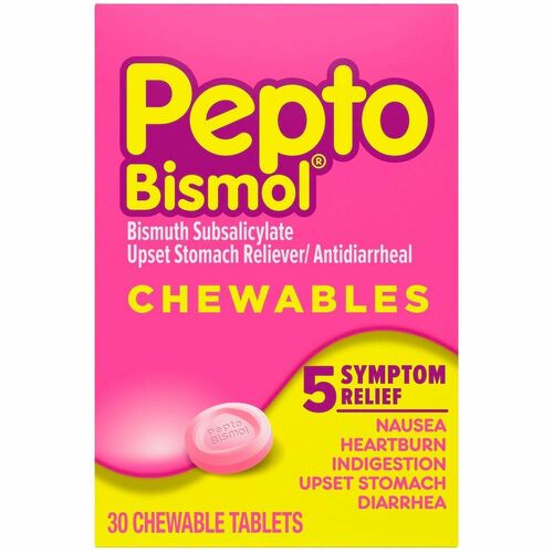 Pepto Chewtab Original with Cellophane 30/BX view 2
