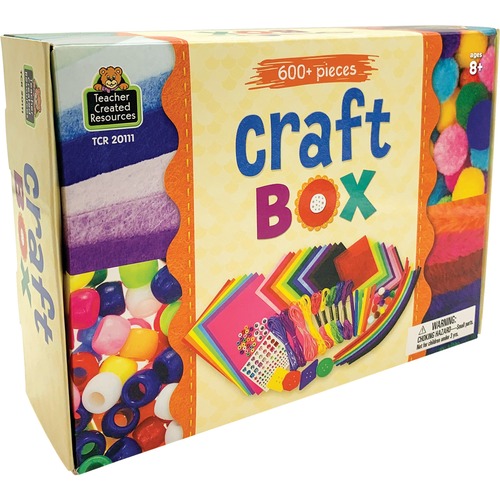 Teacher Created Resources Craft Box, Ages 8 and Up, 600+ pieces, Multi