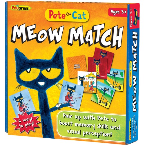 Teacher Created Resources Matching Game, Pete the Cat, 78 Cards, Ages 3+, Multi