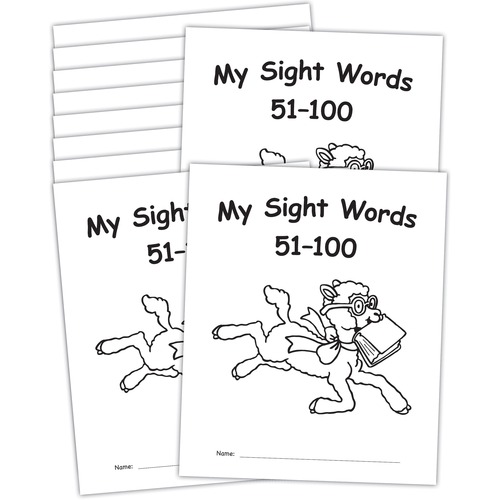 Teacher Created Resources Books, My Sight Words 51-100, 10/PK, WE