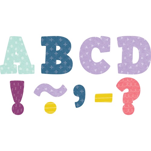 Teacher Created Resources Letters, Magnetic, Uppercase, 3"L, 55 Pcs/PK, Multi
