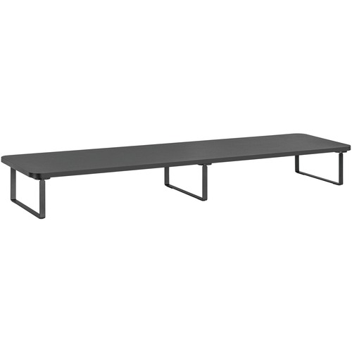 Lorell Monitor Riser,Steel/Particleboard,39.4"x10.2"x4.8",Black