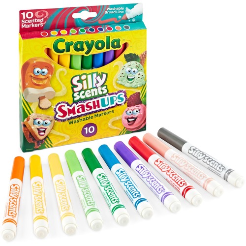 Crayola Dual-Ended Markers - Chisel, Brush Marker Point Style