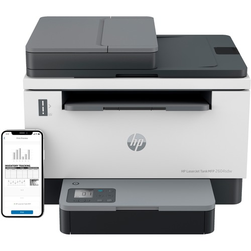 Hewlett-Packard Printer,Scan/Cpy,Monchrme,Wirlss,16-1/2"x13-3/5"x12-3/10",WE