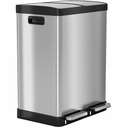 HLS Commercial TrashCan,Recycle,FireRated,16Gal,19-3/10"x15-2/5"x26-1/5",SR